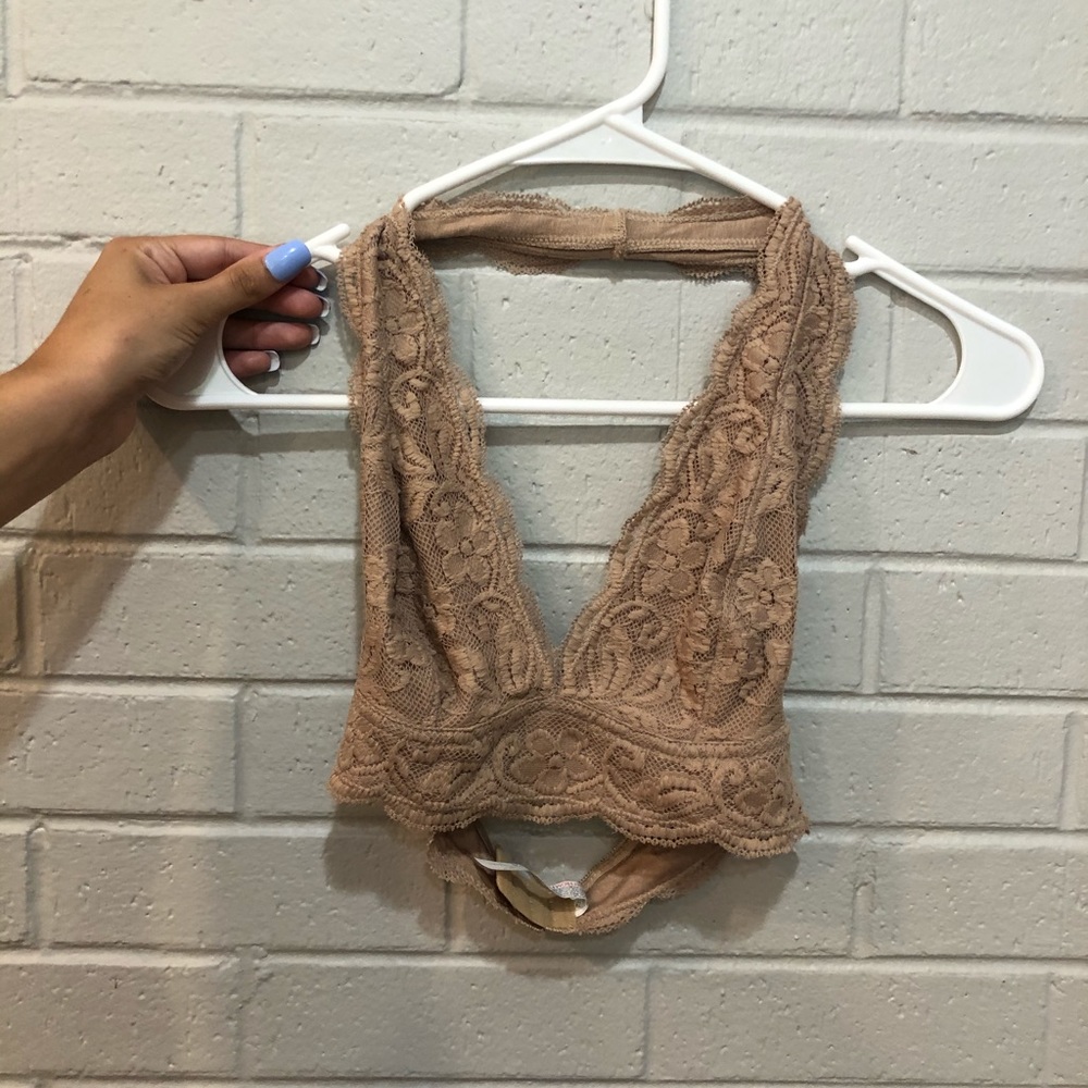 Tan urban outfitters bralette!
